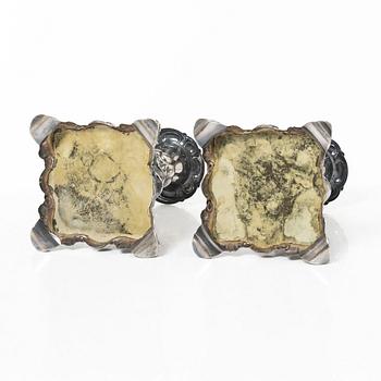 Candelsticks, a pair, silver, TESI, Gothenburg, 1959.