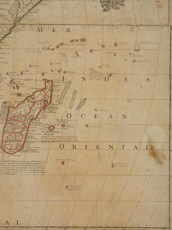 Nolin's map of Africa, "L'Afrique dressee sur les relations", 1740.