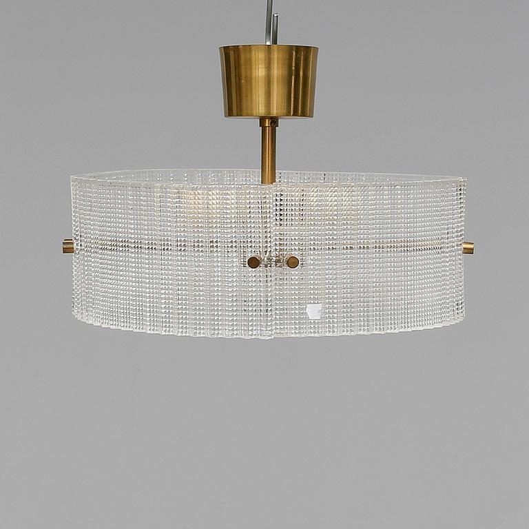 TAKLAMPA, glas, Carl Fagerlund, Orrefors. Höjd ca 25 cm.