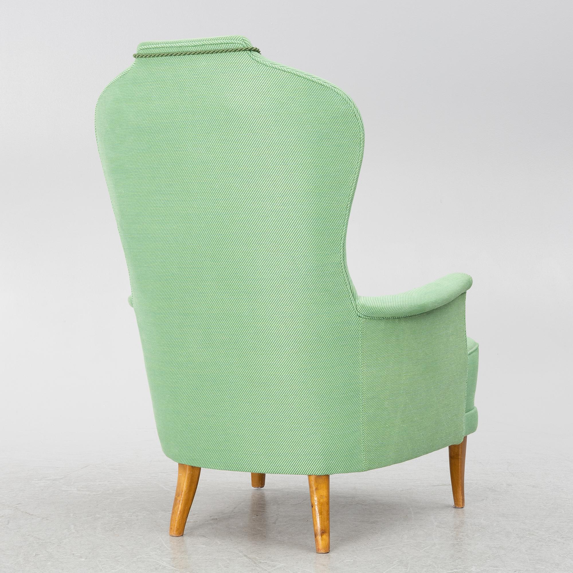 Carl Malmsten, a 'Farmor' armchair, OH Sjögren, late 20th century.