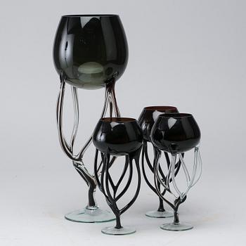JOZEFINA KROSNO, 4 
parts of glass. 2000-tal.