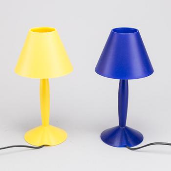 PHILIPPE STARCK, a pair of Flos, "Miss Sissi" table lamps. 1991.