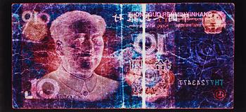 227. David LaChapelle, 'Negative Currency: 10 Yuan used as Negative', 2010.