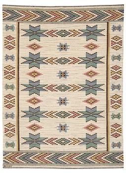 Märta Måås-Fjetterström, a carpet, "Vit botten", flat weave, ca 291 x 218 cm, signed AB MMF.