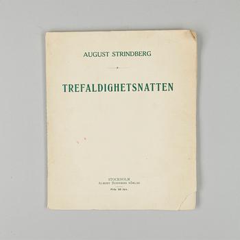 BOKPARTI STRINDBERG, 17 vol, bla "Svarta fanor", Stockholm 1907.