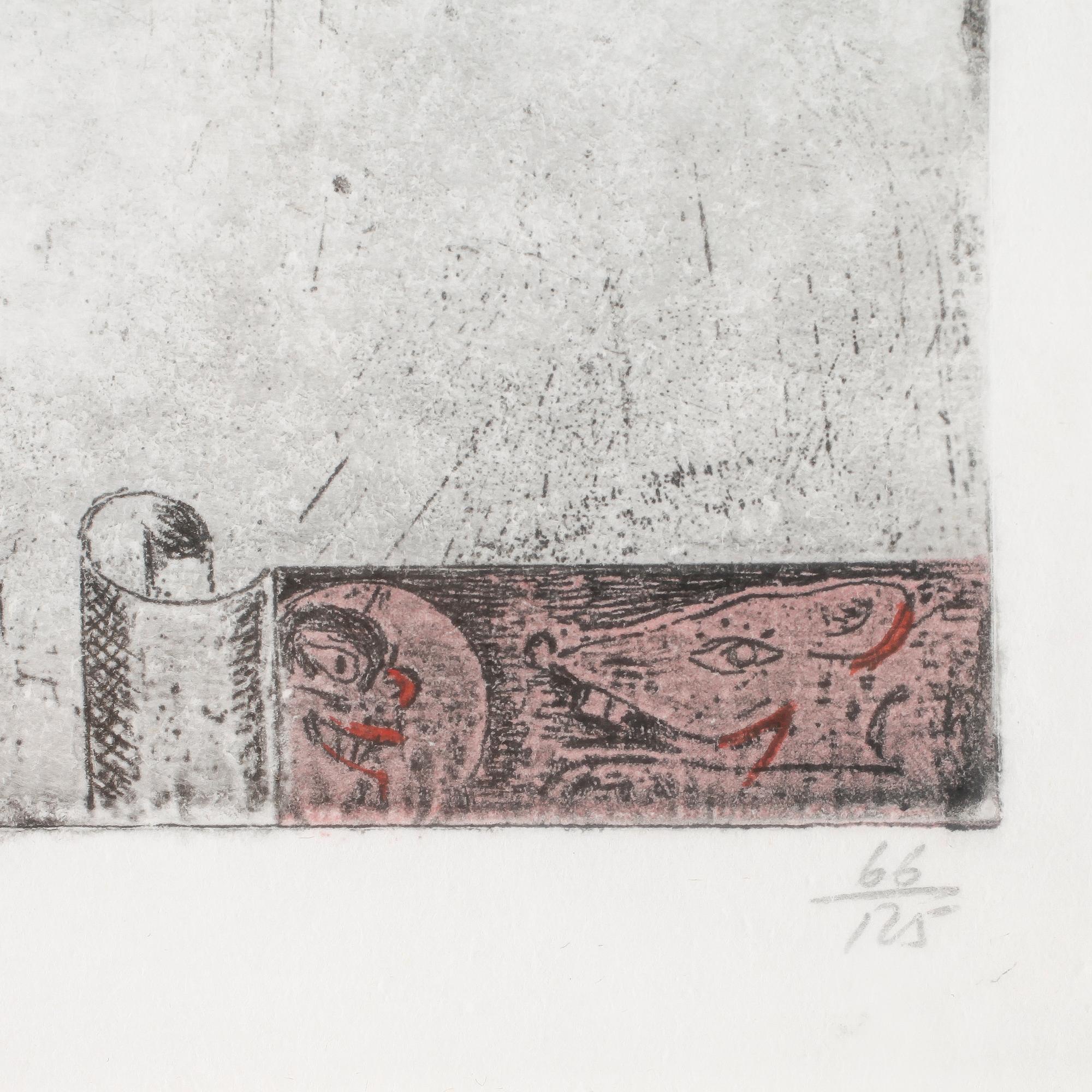 JORGO KRALLIS, kolorerad etsning, signerad och numrerad 66/125.
Beskrivni.