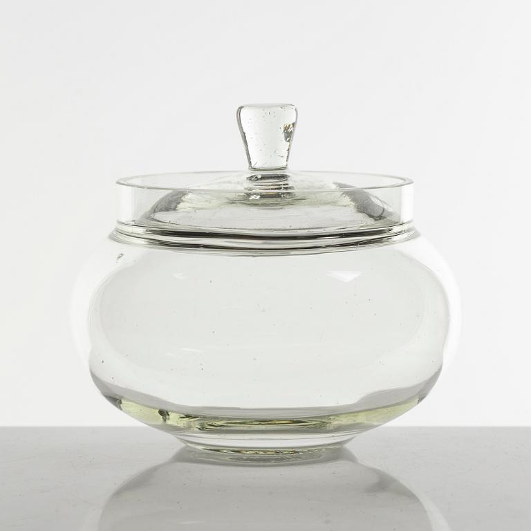 Ladislav Sutnar, teservis, glas, 13 delar, märkta Palex, made in Bohemia.