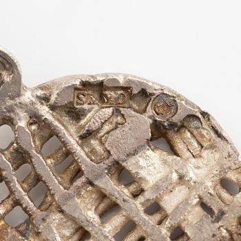 Lars Arby, two bracelets, sterling silver, Gothenburg 1982.