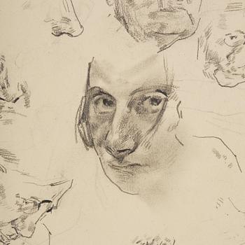 Lotte Laserstein, Portraits - self portrait, Lotte's mother and grandmother.