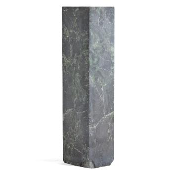 365. A black Scagliola 20th century column.