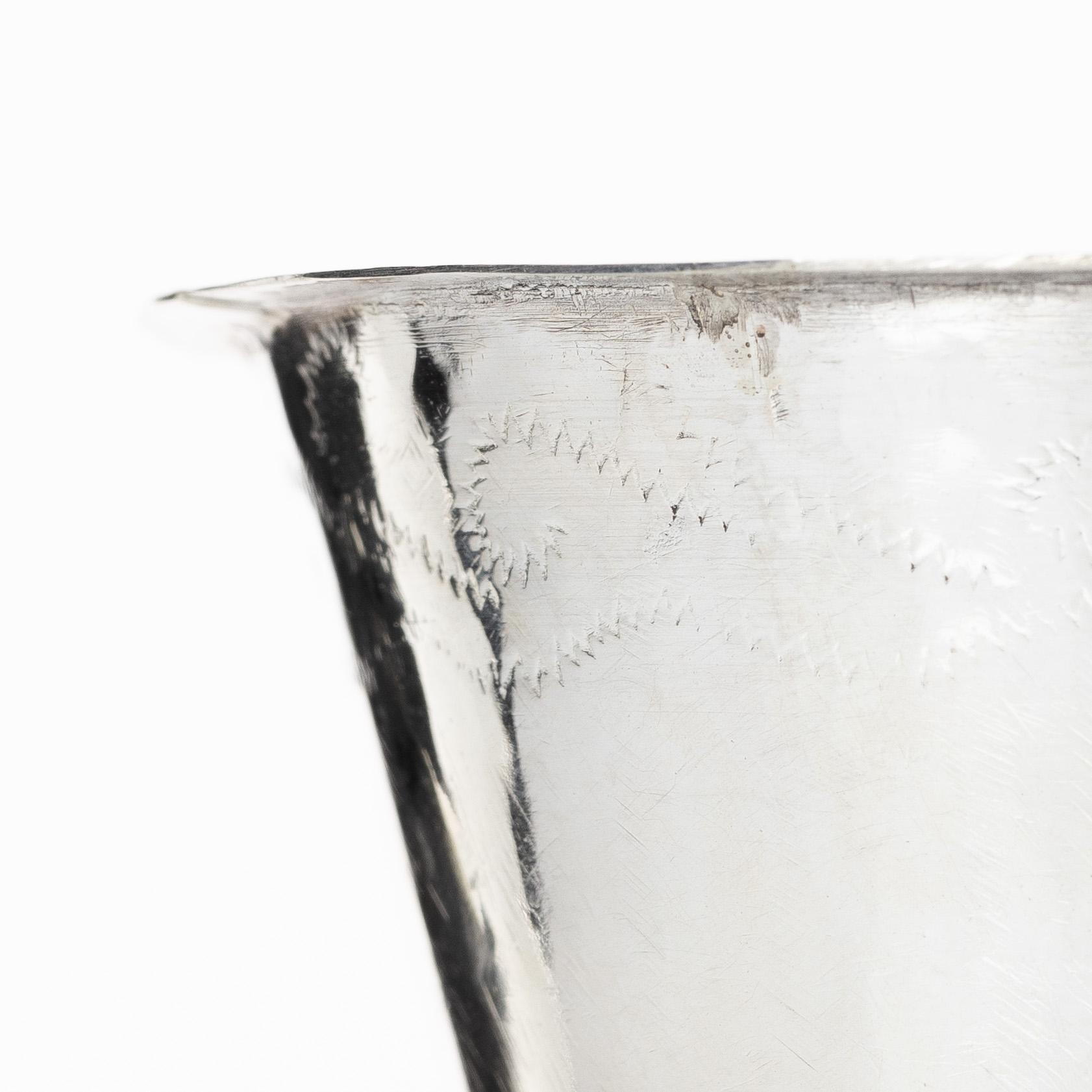 A Swedish silver beaker, mark of Johan Ascher, Växjö 1763.