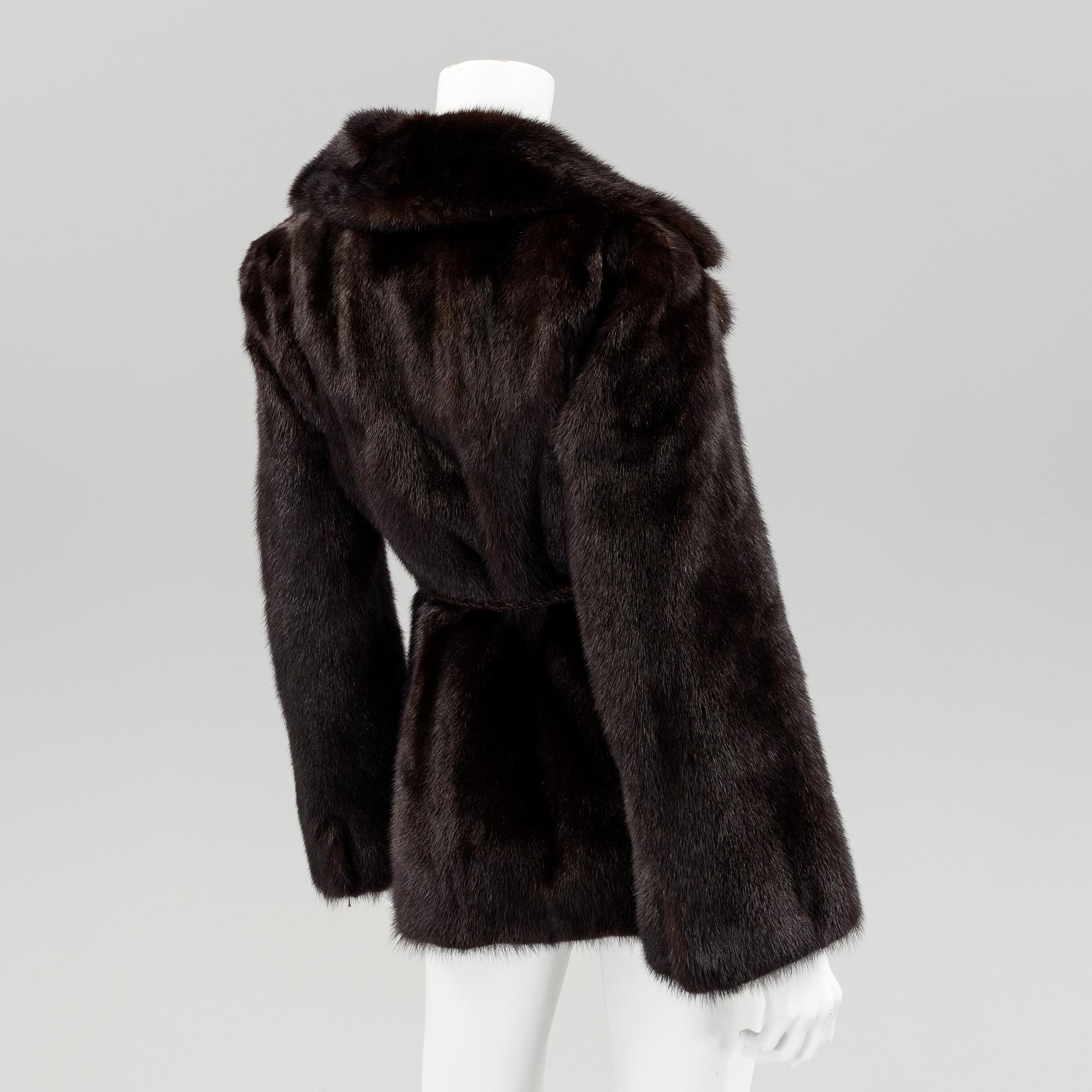 A mink fur jacker from Saga Mink, Tranåspäls, Nordiska Kompaniet, 1970's/80's.