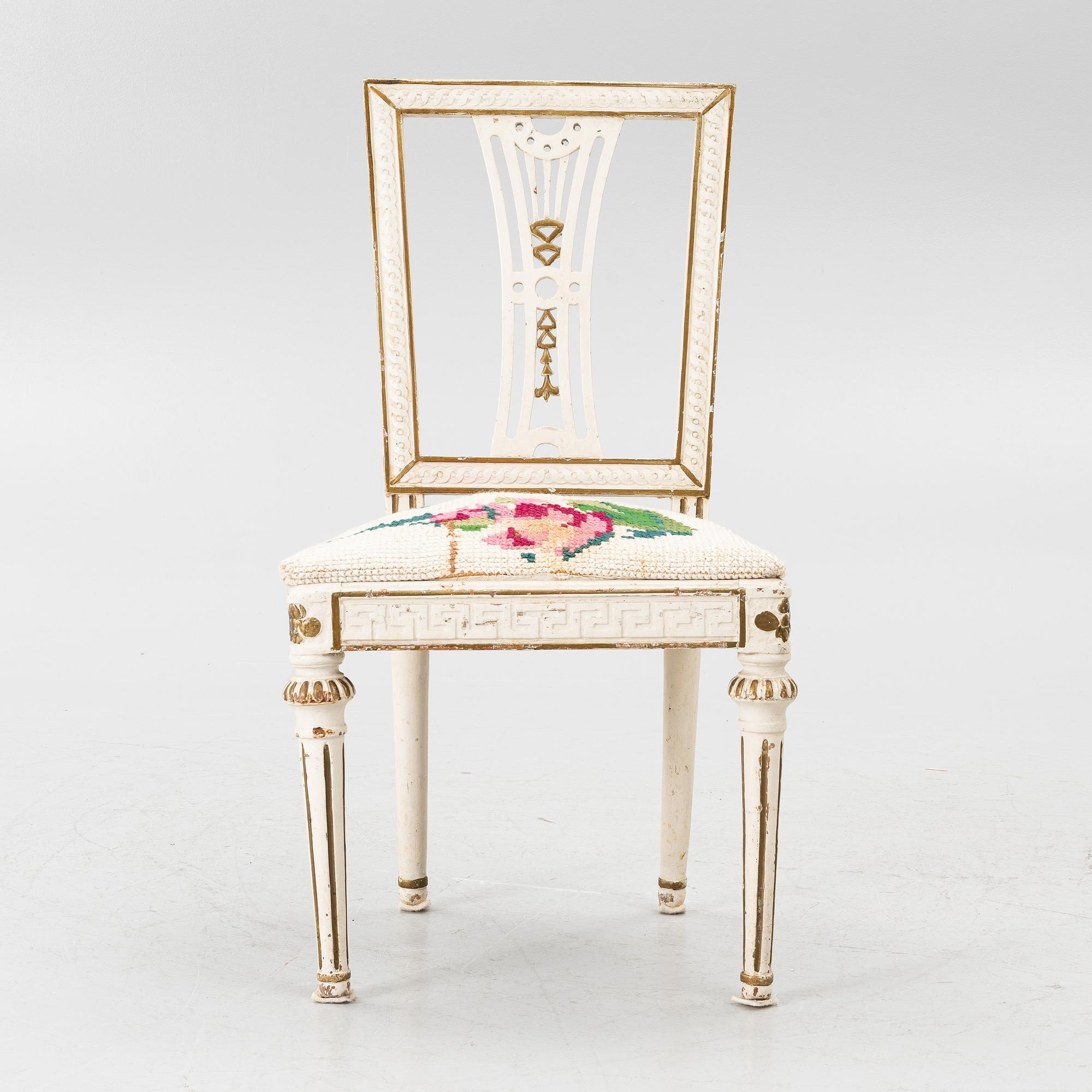 A provincial Gustavian chair, 18th century.