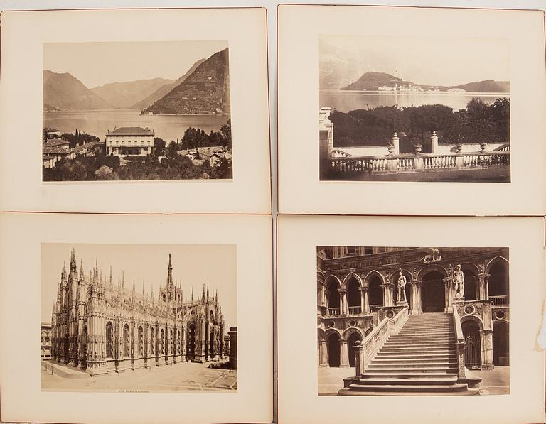 Fotografer 14 st sent 1800-tal Italien.