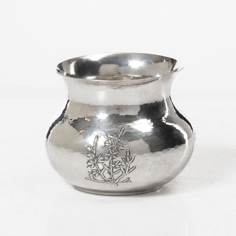 A silver bowl, second half of the 20th century, Norway.