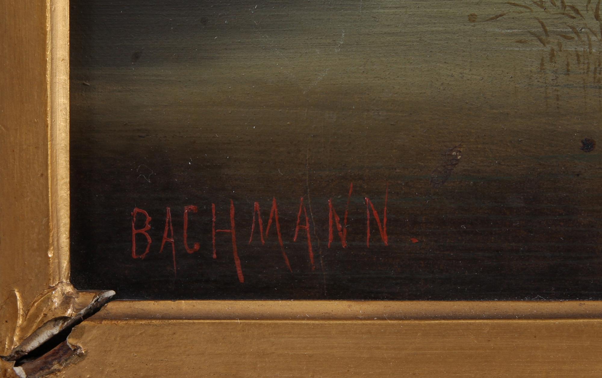 ALFRED BACHMANN, tillskriven, olja på duk, sign.