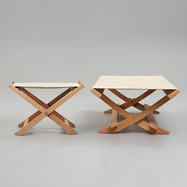 HANS J WEGNER, a daybed and a stool for Johannes Hansen, Denmark 1964.