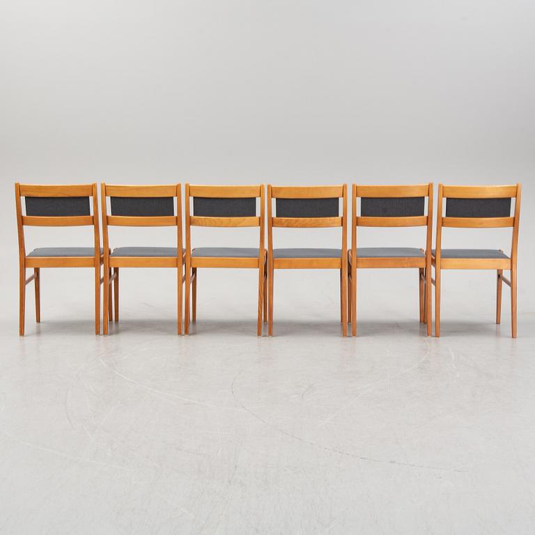 Six beech tree chairs, second half of the 20th Century.