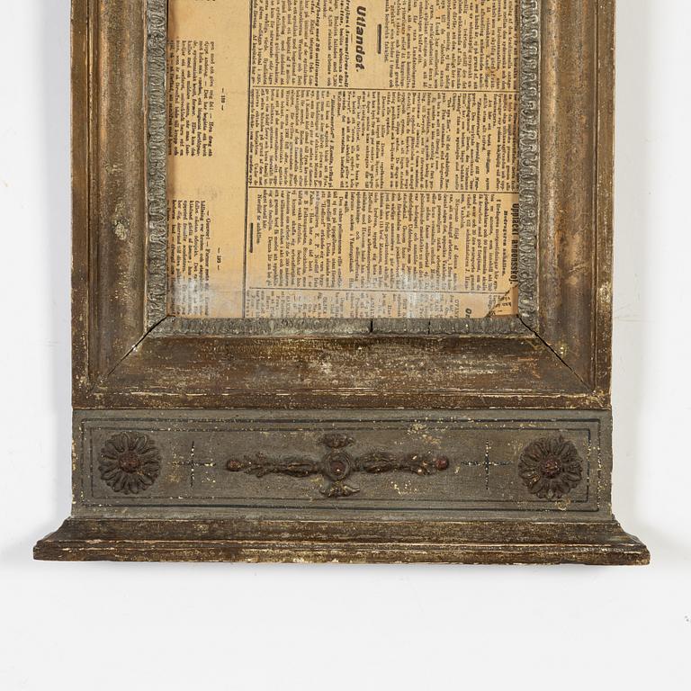 A bronzed and painted frame, 19th Century.