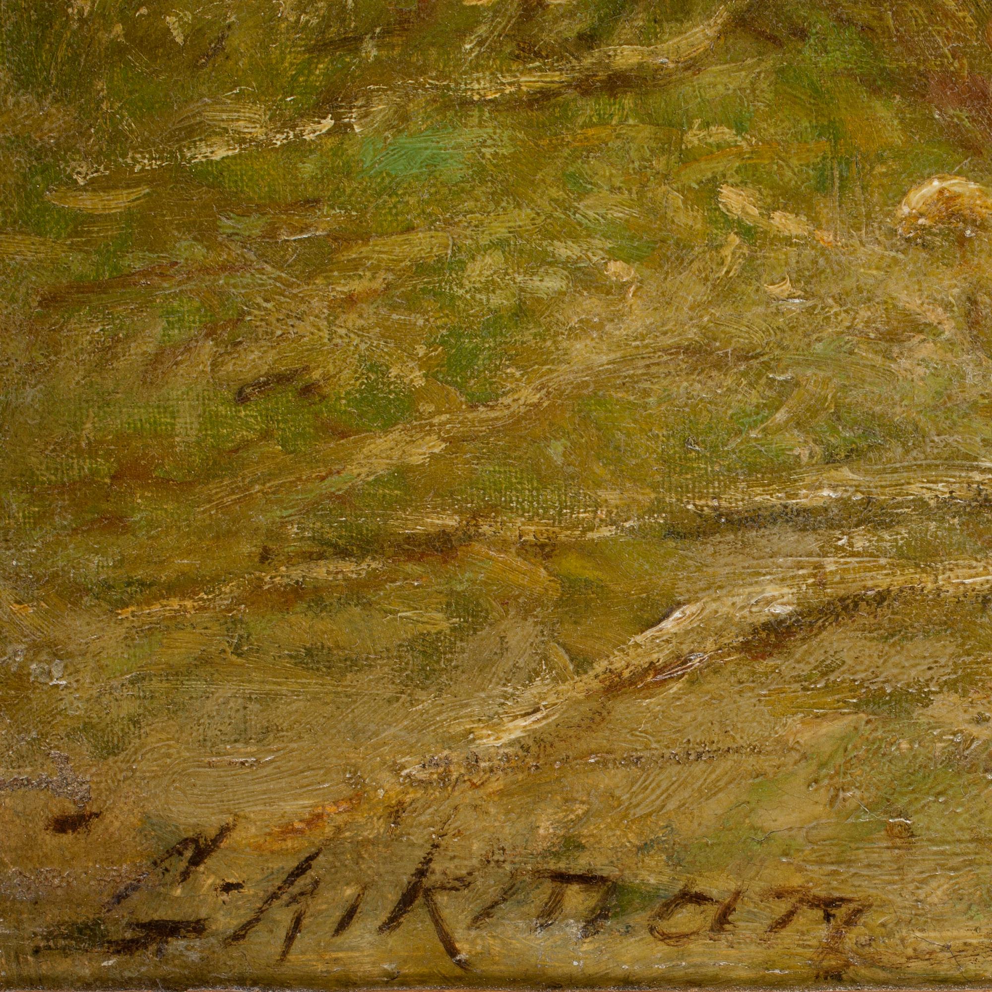 OKÄND KONSTNÄR. Oljemålning på duk, bär signatur. 1900-tal.