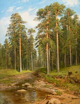 187. Simeon Fedorovich Fedorov, FOREST CREEK. ФЕДОРОВ, СЕМЕН ФЕДОРОВИЧ (1867-1910)
ЛЕСНАЯ РЕЧКА.