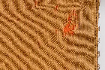 A Chinese embroidered textil fragment, late Qing dynasty/early 20th Century.