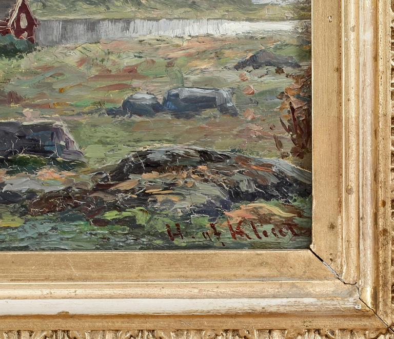 HILMA AF KLINT, olja på pannå, signerad.