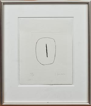 LUCIO FONTANA, etsning, sign och numr 27/75.
