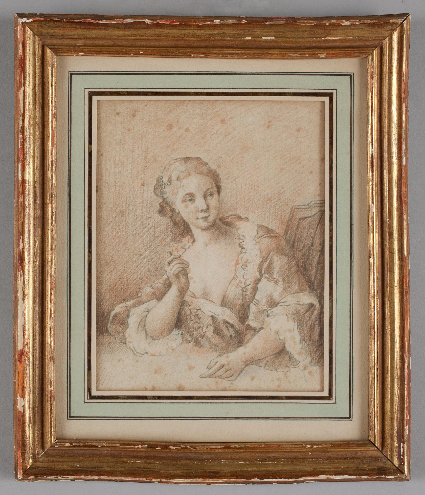 Jacques André Portail Tillskriven, Kvinnostudie.