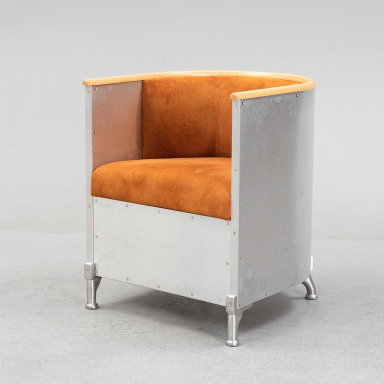 An'Aluminum chair' by Mats Theselius for Källemo, designed 1990.