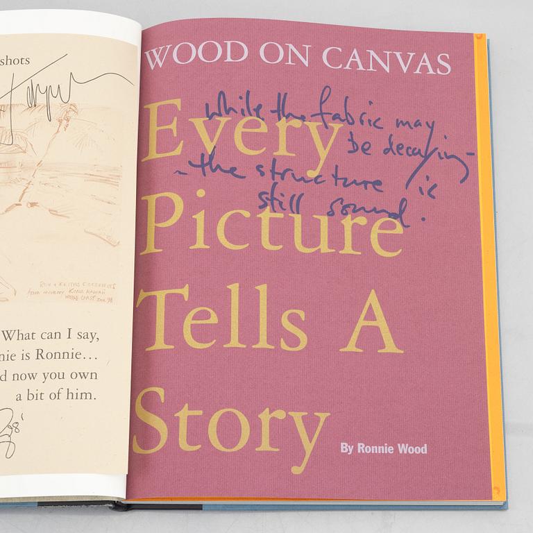 Ronnie Wood, monograph, "Wood On Canvas - Every Picture Tells A Story", Genesis Publications Limited, 1998.