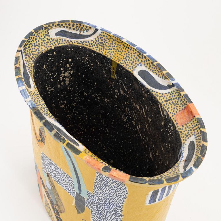 Herman Fogelin, a stoneware vase/pot, signed.