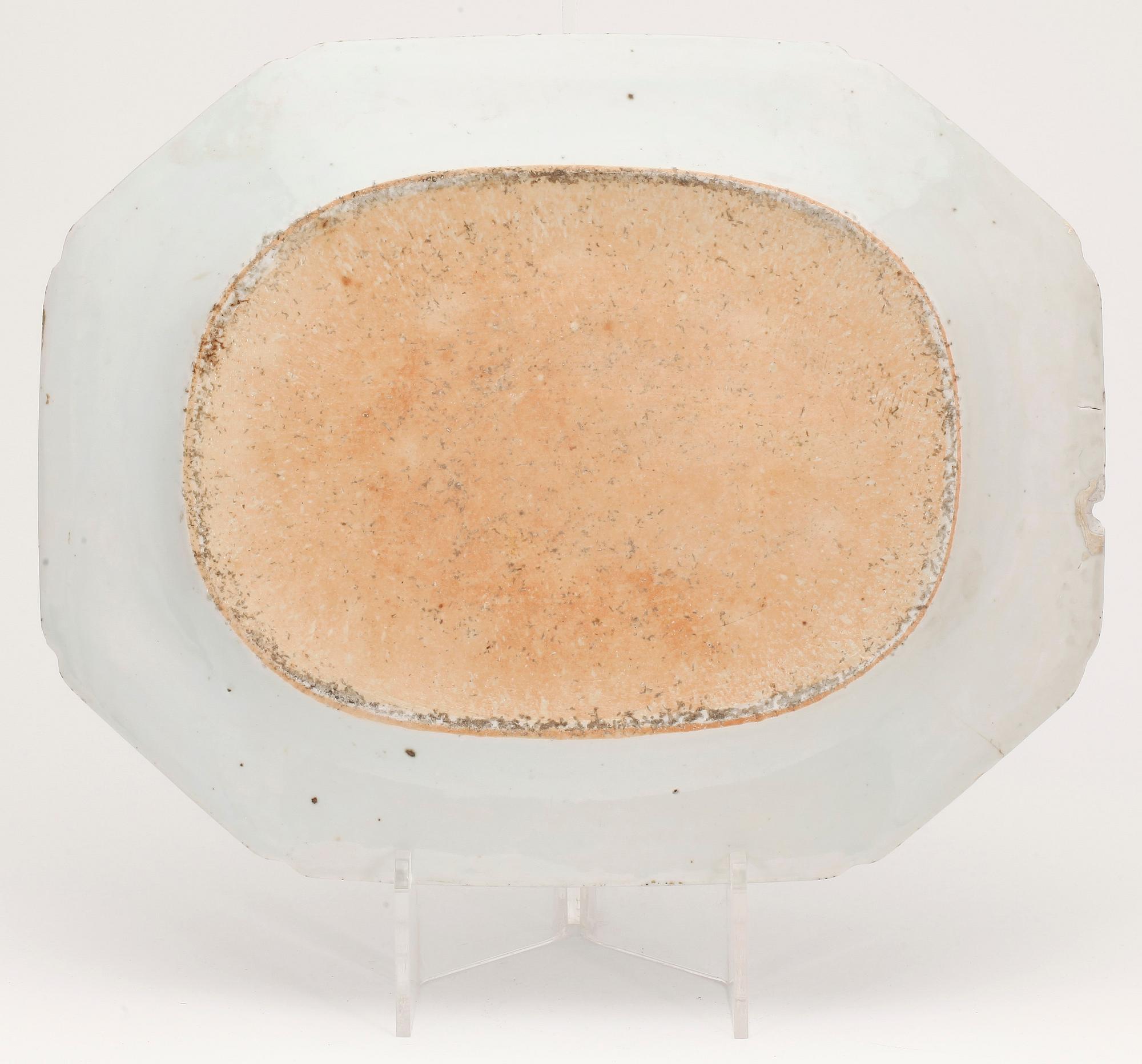 STEKFAT, 2 st, porslin, Kina, 17/1800-tal.
