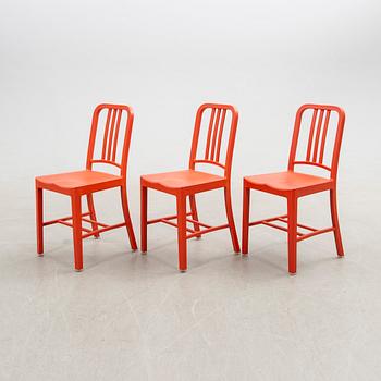 Chairs, 6 pcs, "111 Navy Chair", Emeco & Coca-Cola. USA 21st century.