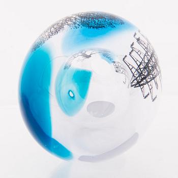 ELLA VARVIO, A glass sculpture, signed Ella Varvio 2017.