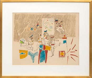Roberto Matta, lithograph, signed and numbered 91/150.