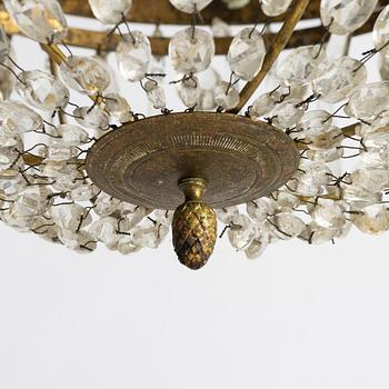 a Swedish chandelier, late 18th century.