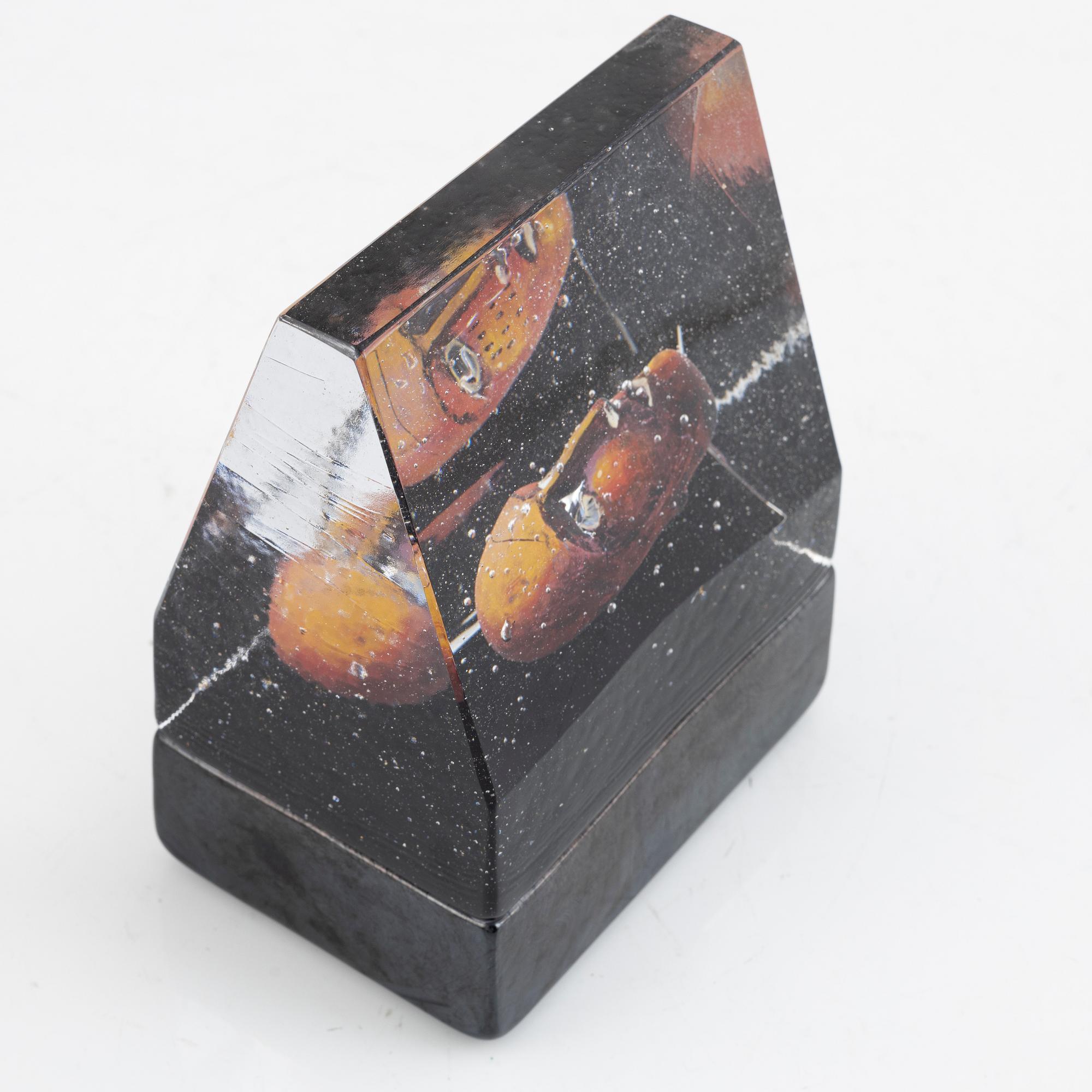 Bertil Vallien, sculpture, "Black Elements: House of Mystery", Kosta Boda.