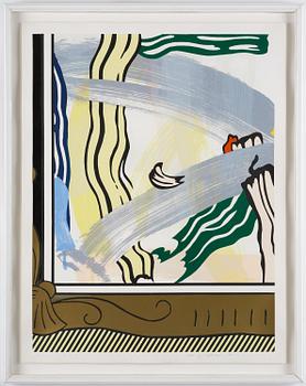 Roy Lichtenstein, "Painting in Gold Frame".
