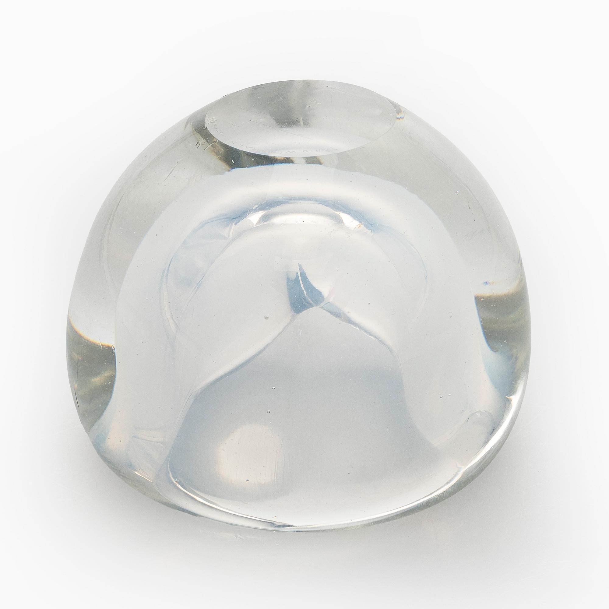 Tapio Wirkkala, malja, malli 3521, Iittala, signeerattu Tapio Wirkkala Iittala.