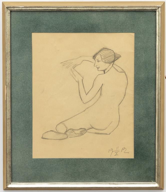 Ivan Aguéli, Seated model.