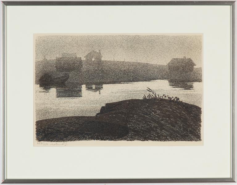Roland Svensson, lithograph in color, signed and numbered 284/350.