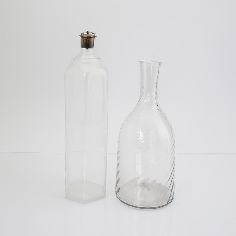 Karaffer 4 st 18/1900-tal.