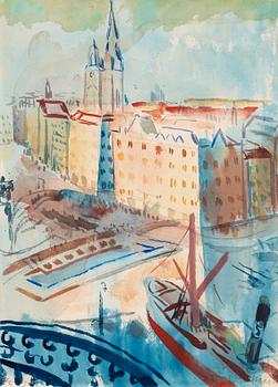 102. Isaac Grünewald, View over Stockholm.