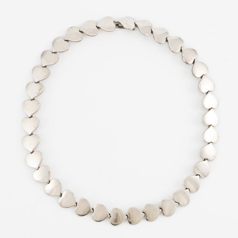 Hans Hansen, collier, silver, Danmark.