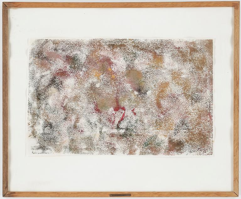 MARK TOBEY, monotyp, signerad och daterad -66.