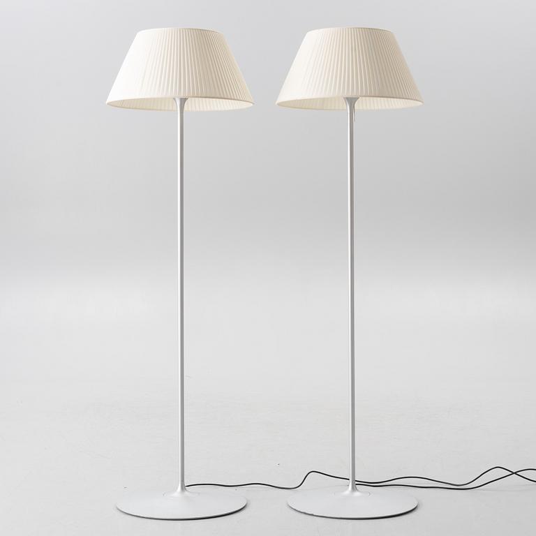Philippe Starck, a pair of 'Romeo Soft' floor lamps, Flos, Italy.