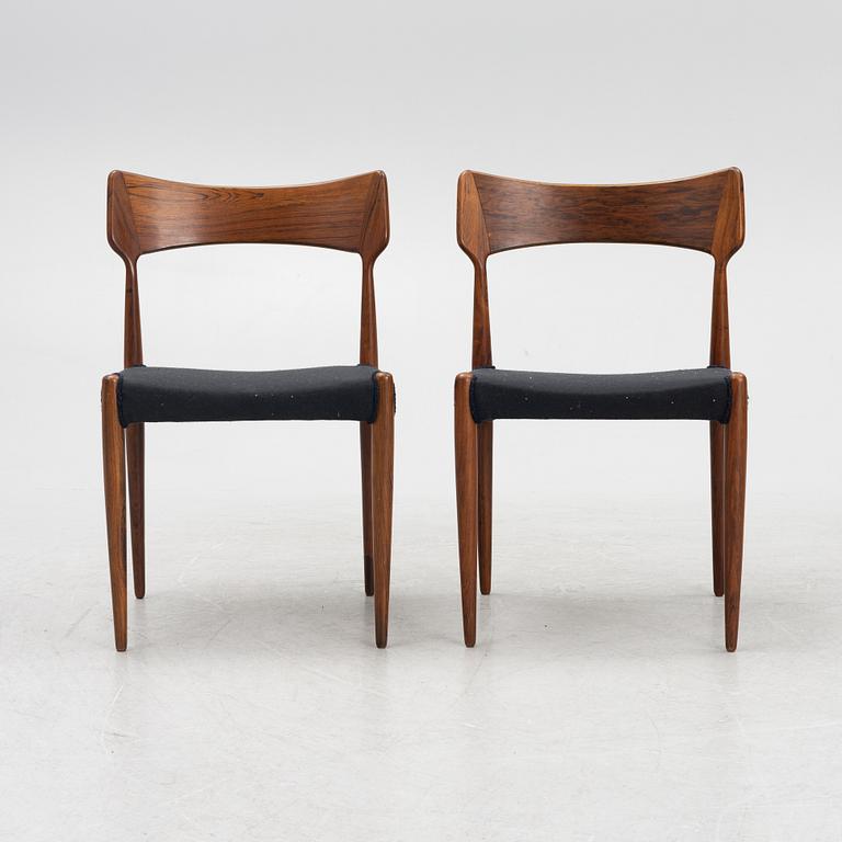 Bernard Pedersen & Son, chairs, 4 pcs, Denmark, 1960s.
