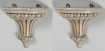 KONSOLHYLLOR, 1 par, gustaviansk stil. 1900-tal.