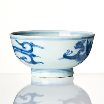 Skål, porslin. Qingdynastin, Kangxi (1662-1722).
